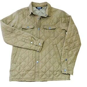 Benny Gold Quilted Jacket Men's Size Med Green